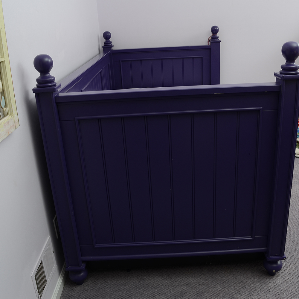 Purple Painted Trundle Bed EBTH